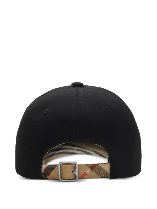 Burberry Gabardine Baseball Cap | Black | FARFETCH