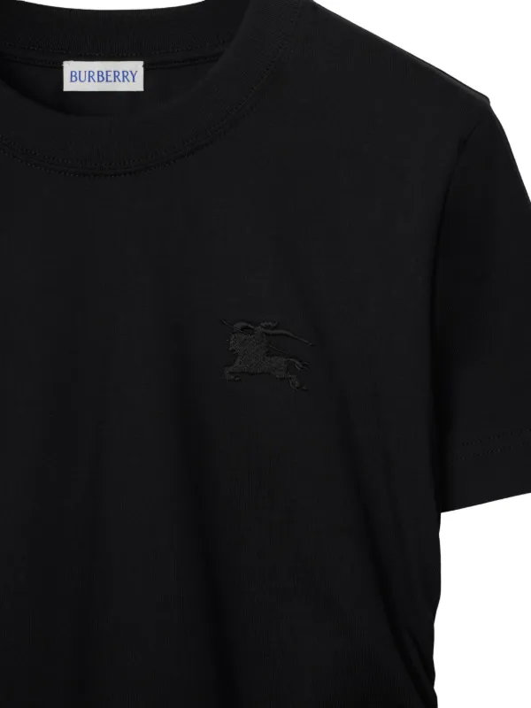 Burberry Ruched Cotton t-shirt | Black | FARFETCH