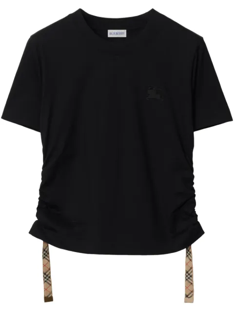Burberry ruched cotton t-shirt