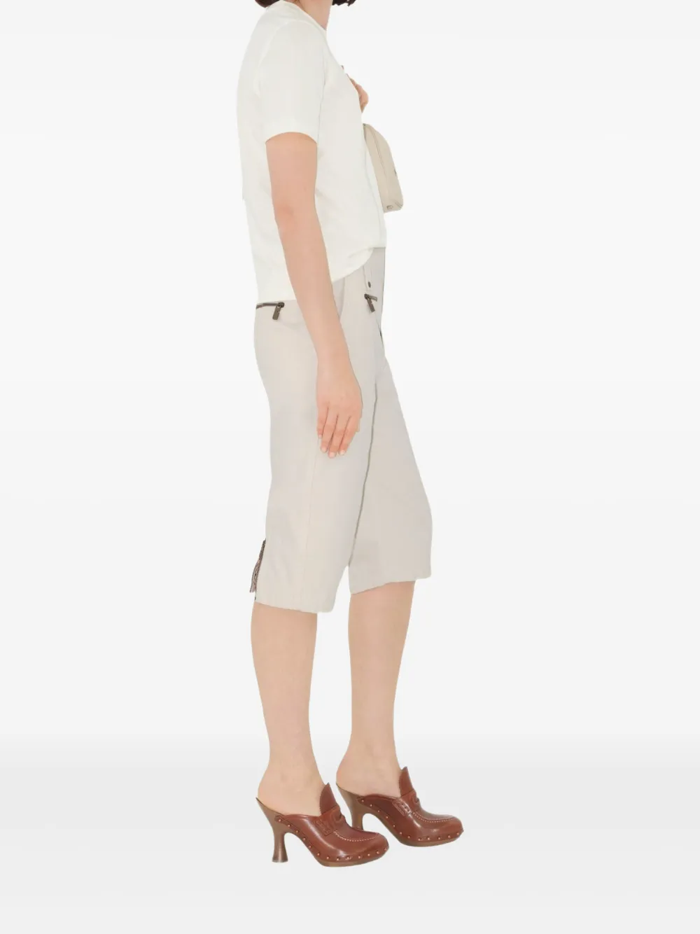 Burberry B Crest katoenen T-shirt Wit