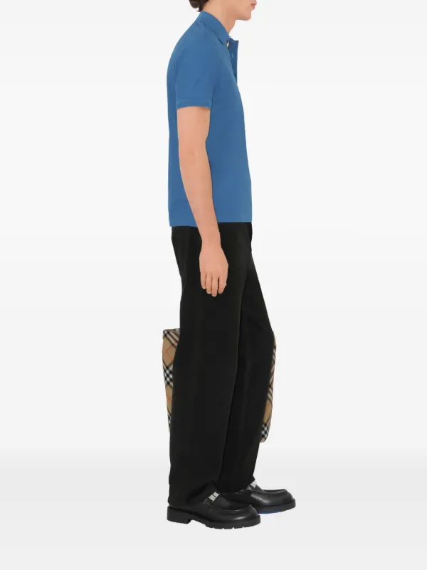 Burberry Cotton Polo Shirt | Blue | FARFETCH