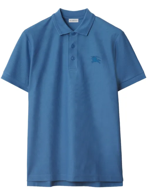 Burberry polo en coton - Bleu - Burberry - Modalova