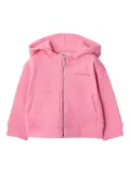 Burberry Kids cotton zip-up hoodie - Pink