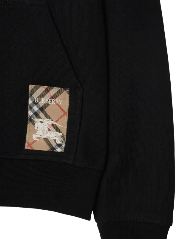 【関税込み】BURBERRY Simon' hoodie Burberry - Cotton Blend Hooded Sweatshirt with Tartan