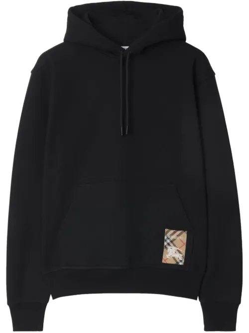 Hoodie en coton à carreaux - Burberry - Modalova