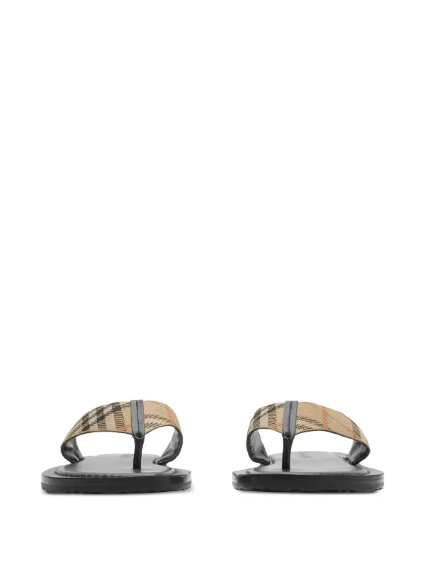 Burberry Check Pavilion Slides | Neutrals | FARFETCH