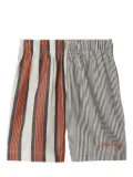 Burberry Kids striped cotton shorts - White