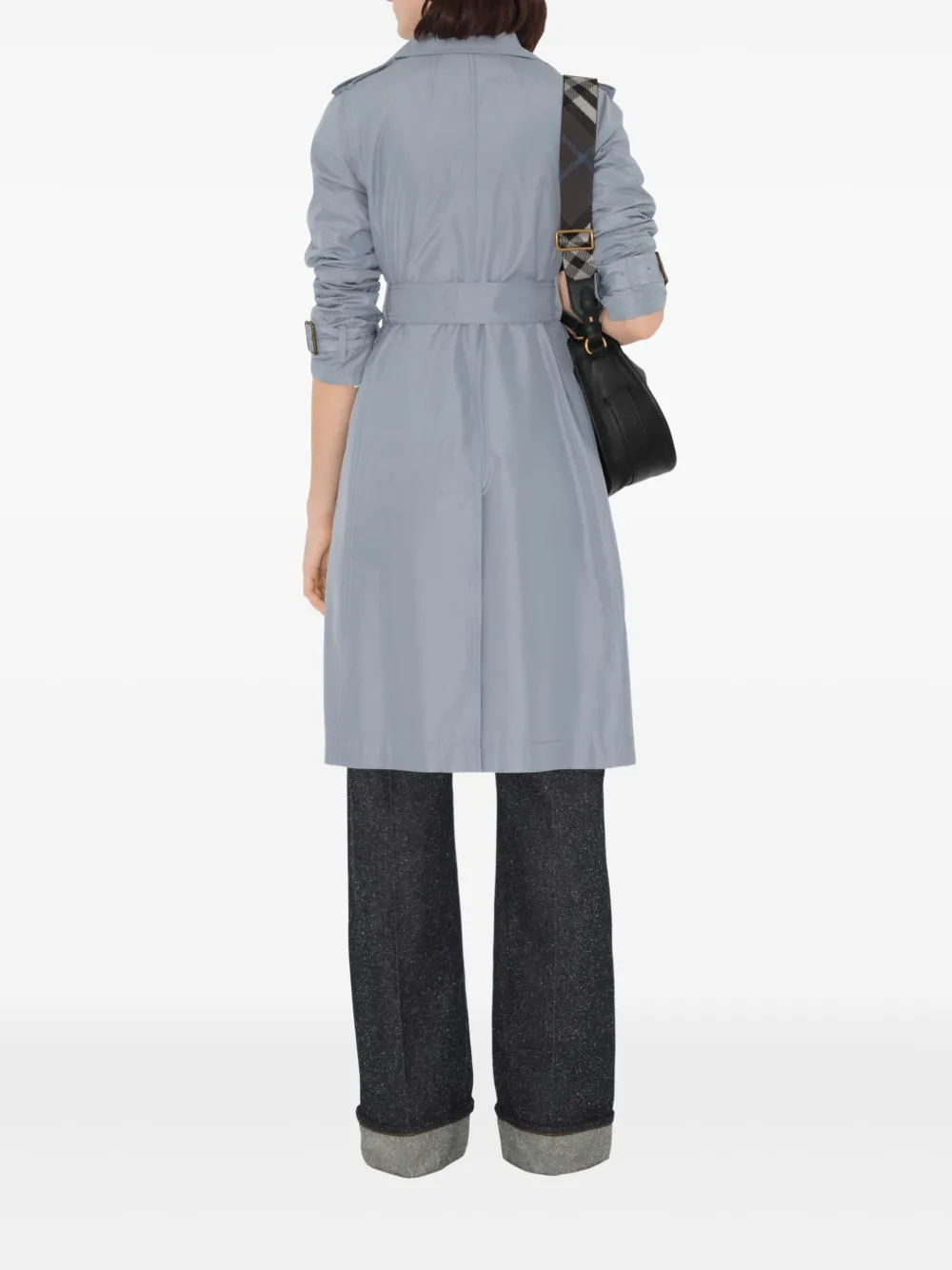Burberry Zijden trenchcoat Grijs