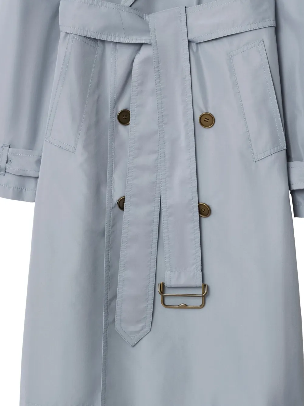 Burberry Zijden trenchcoat Grijs