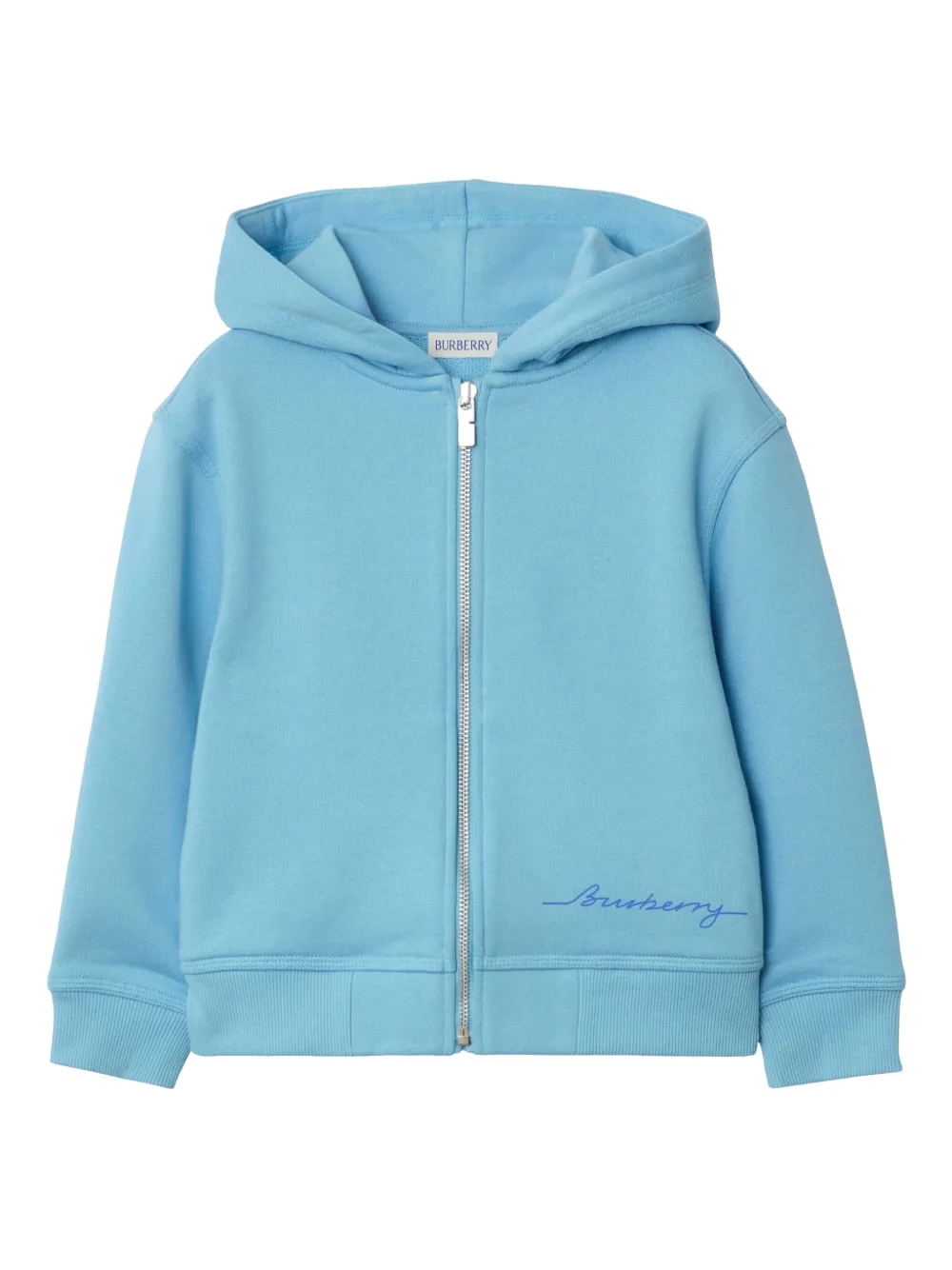 Burberry Kids Katoenen hoodie Blauw