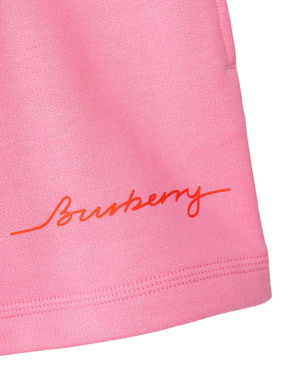 Burberry Kids Katoenen shorts Roze