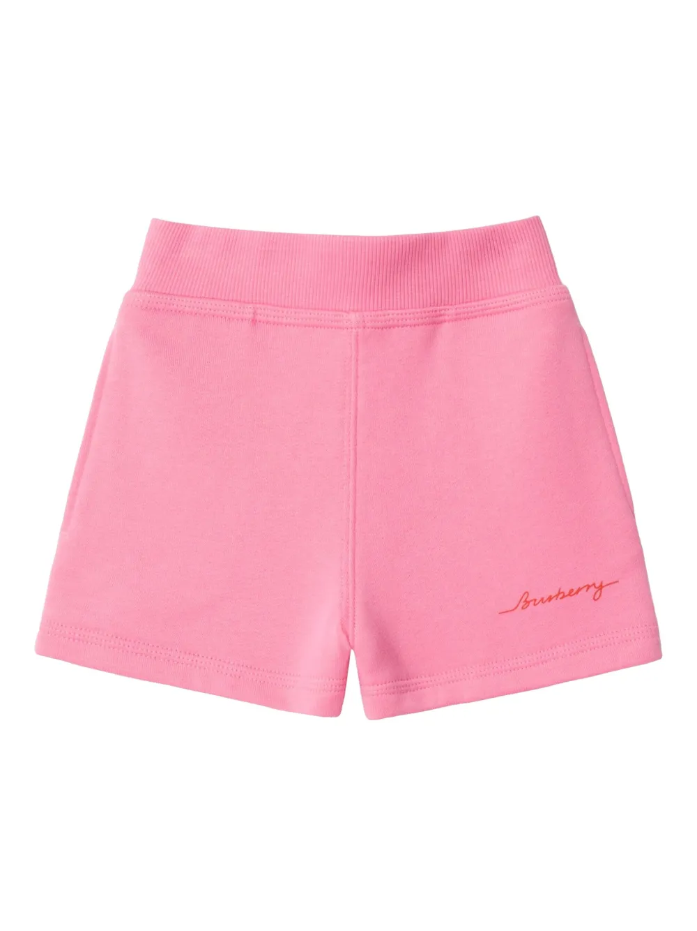 Burberry Kids Katoenen shorts Roze