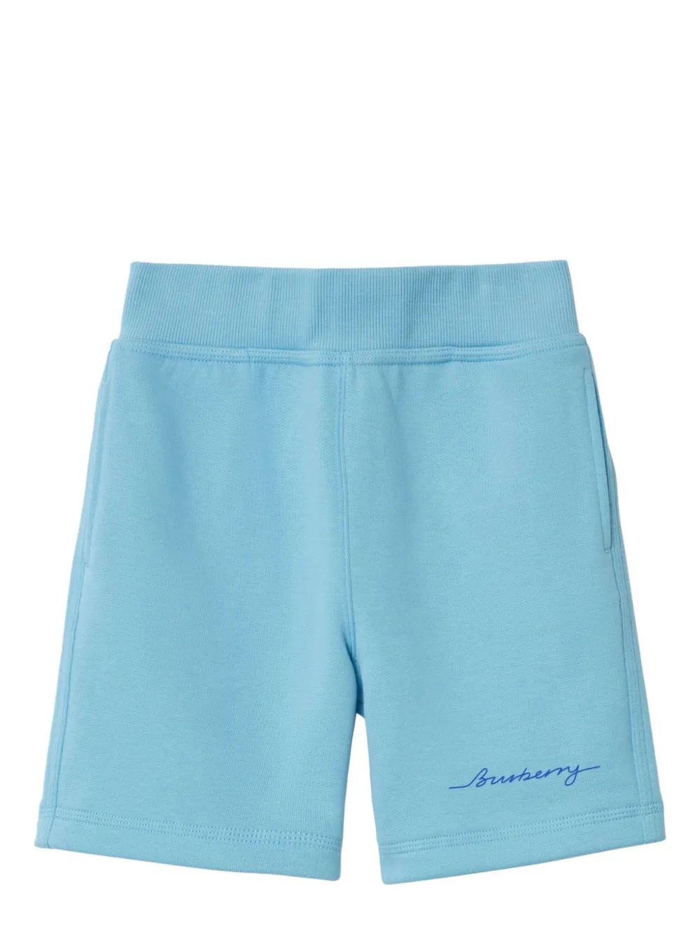 Burberry Cotton Shorts In Blue