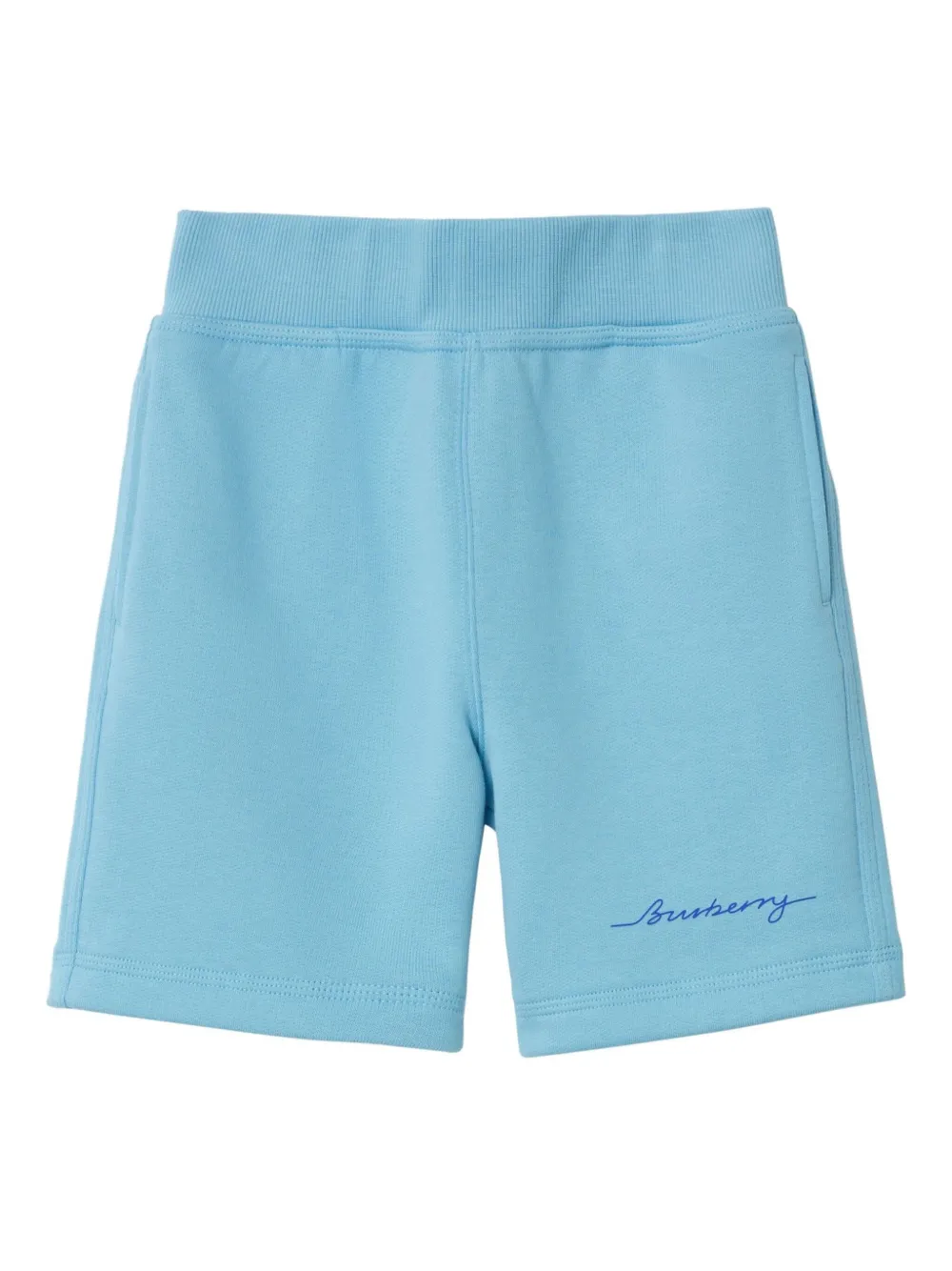 Burberry Kids Katoenen shorts Blauw