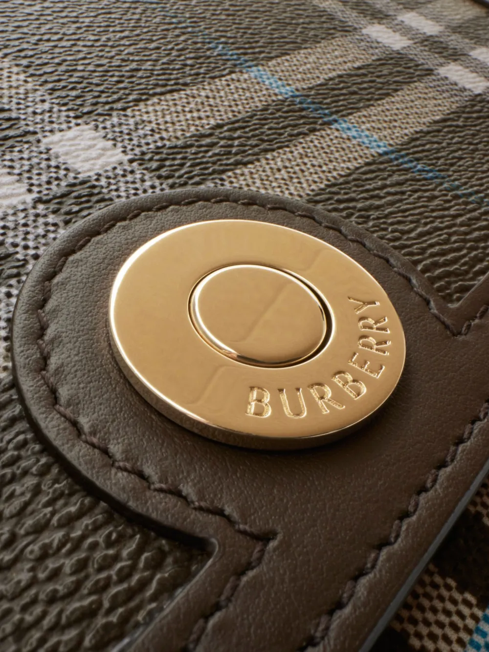 Burberry Geruite crossbodytas Bruin