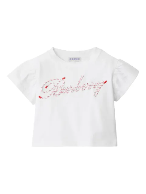 Burberry Kids playera Laces con detalles del logo