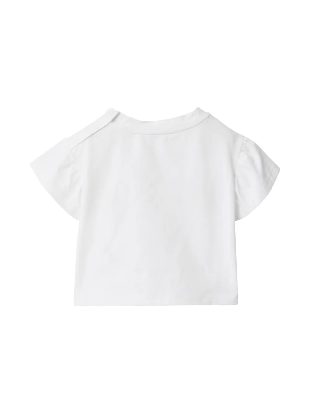 Burberry Kids Laces logo-embellished cotton T-shirt - Wit