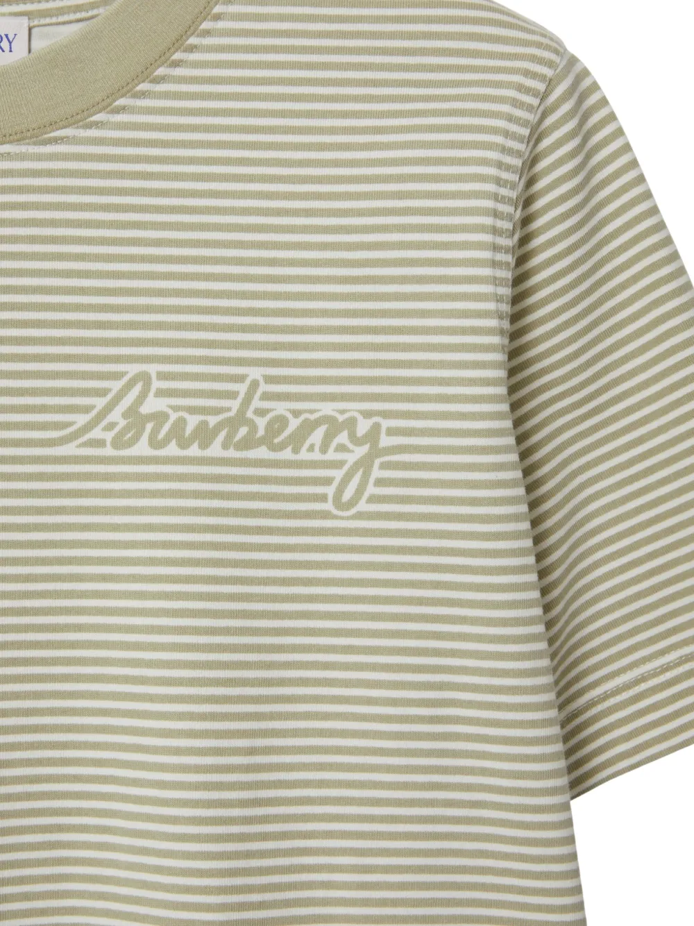 Burberry Striped T-shirt - Beige