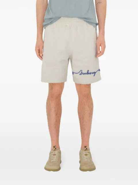 Burberry shorts con nudo estampado