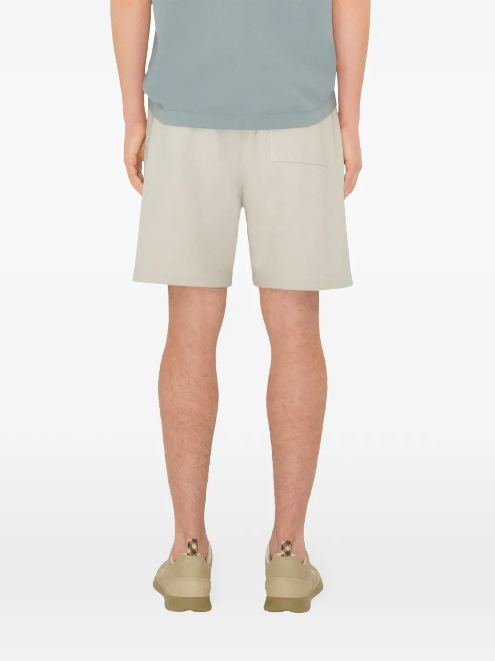 Burberry Katoenen shorts met logo Blauw