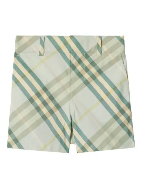 Burberry Kids bermudas con cuadros estampados