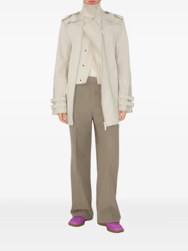 ジャケット BURBERRY COTTON TRENCH JACKET Burberry Cotton Trench Jacket | Neutrals | FARFETCH