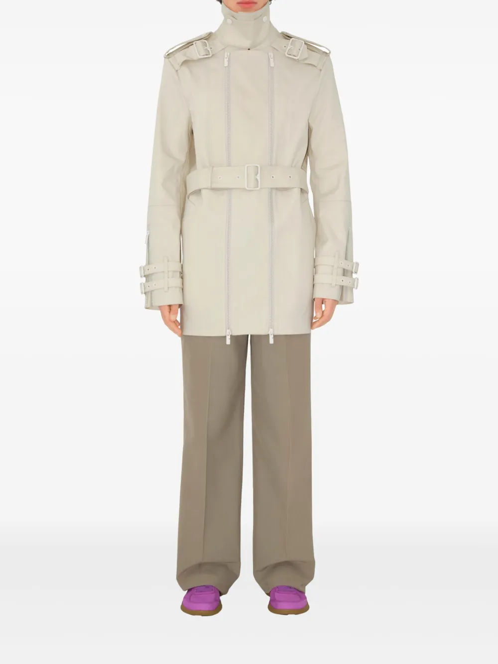 Burberry Katoenen trenchcoat Beige