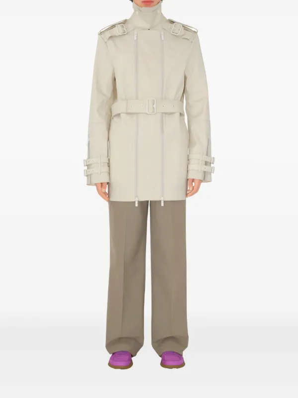 Burberry Cotton Trench Jacket | Neutrals | FARFETCH