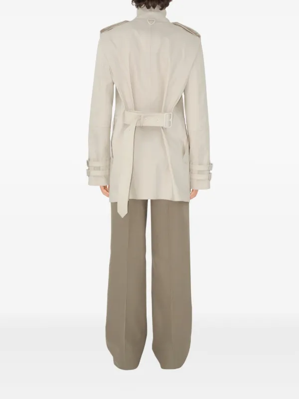 ジャケット Burberry Cotton Trench Jacket With Belt Cotton Blend Trench Jacket in Beige - Women, Nylon