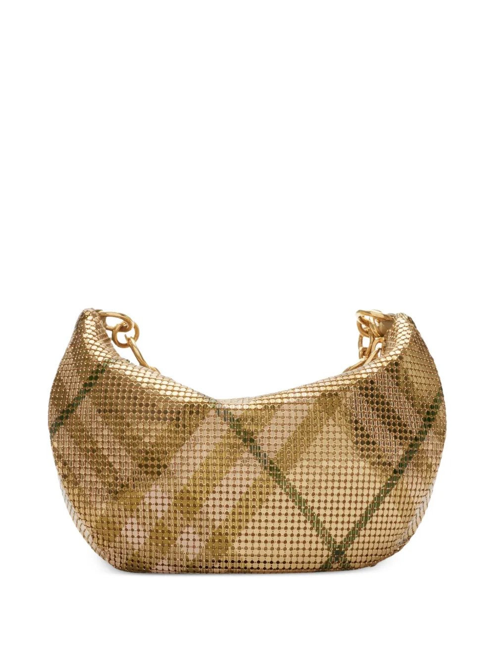 Burberry Geruite schoudertas - Beige