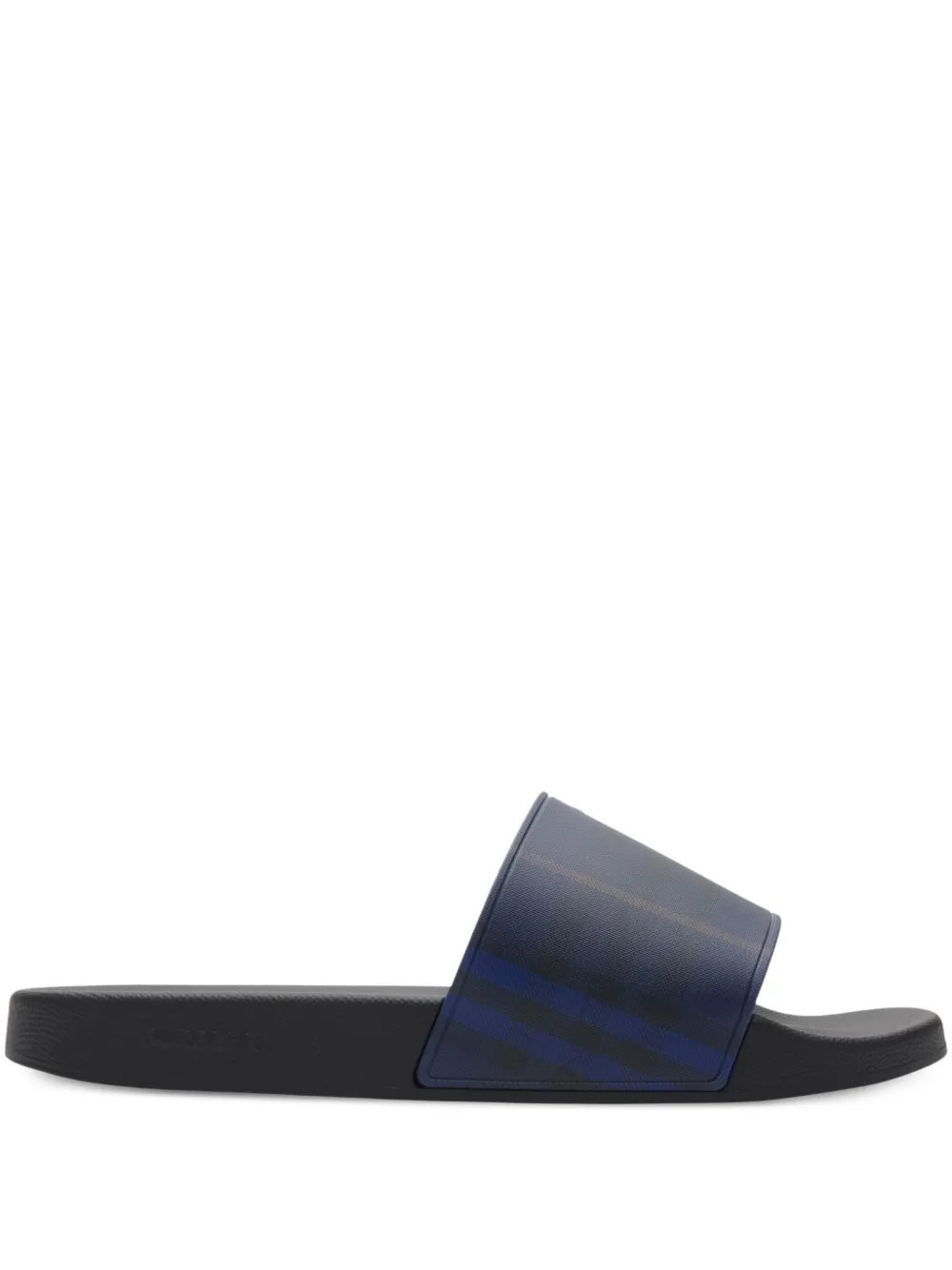 Burberry checked slides Blue