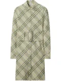 Burberry checked shirt dress - Neutrals