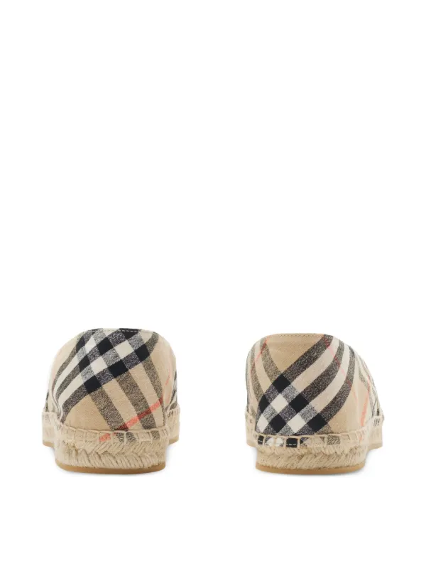 【送料&関税込】Burberry Check Mews Espadrilles Burberry Check Mews Espadrilles | Neutrals | FARFETCH