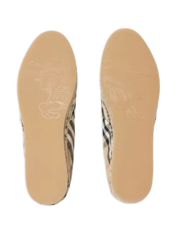 Burberry Check Mews Espadrilles | Neutrals | FARFETCH