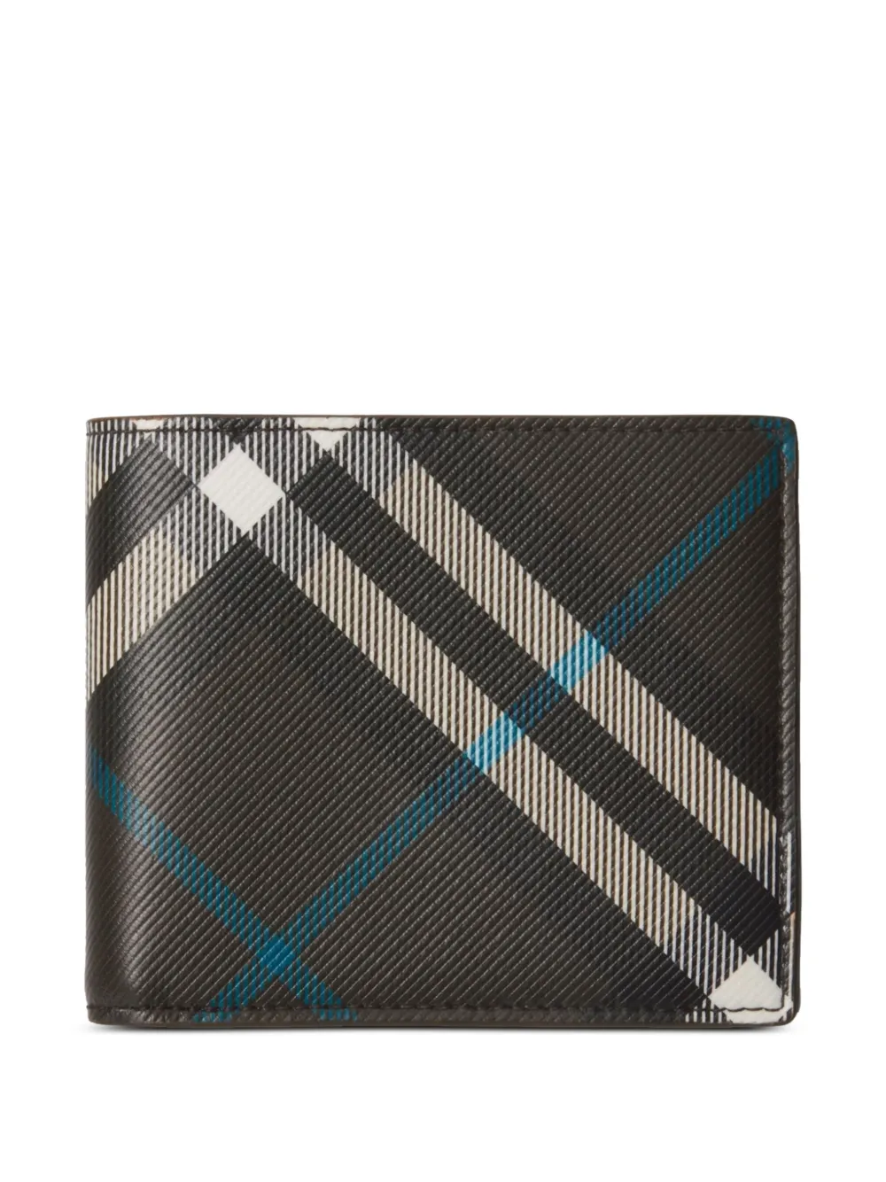Burberry check pattern bi-fold wallet | Black | Image 1