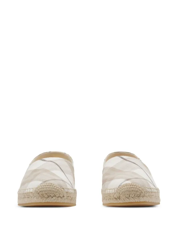 Burberry Check Mews Espadrilles | Neutrals | FARFETCH