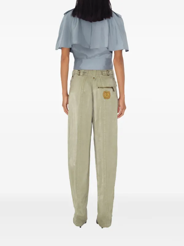 Burberry Silk Cape Top | Blue | FARFETCH