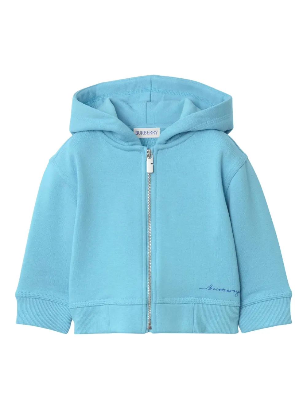 Burberry Kids ジップアップ パーカー - ブルー Burberry Kids ジップアップ パーカー - ブルー