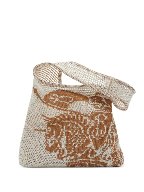 Burberry EKD stor virkad totebag