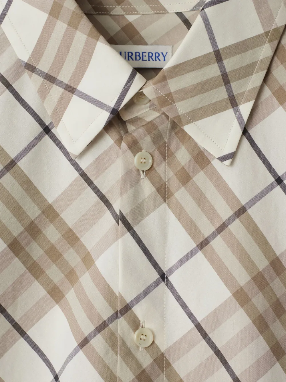 Burberry Check Cotton shirt - Beige