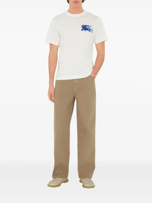 Burberry EKD Cotton T-shirt | White | FARFETCH PL