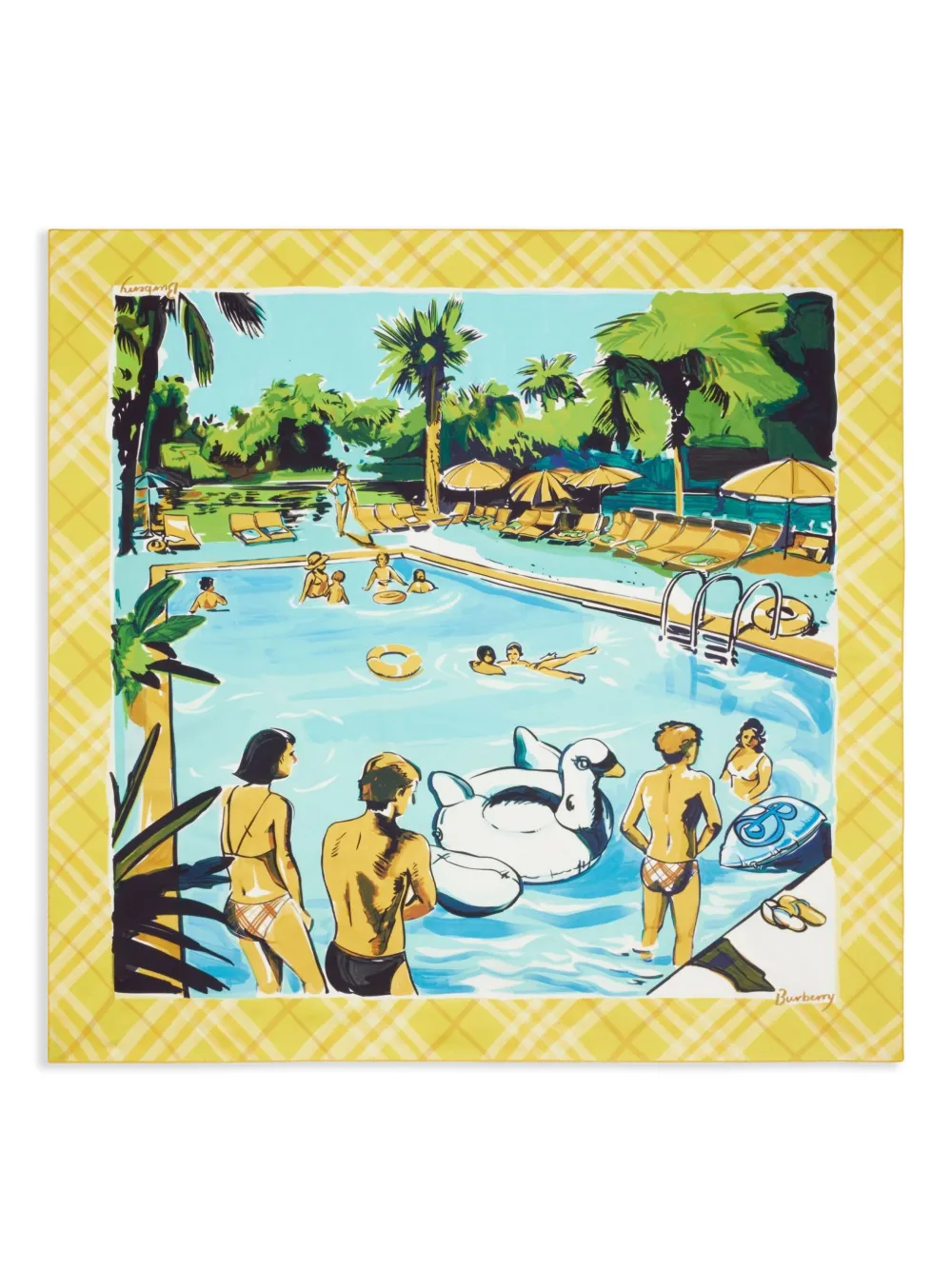Burberry Pool Party silk scarf | Yellow | Image 1