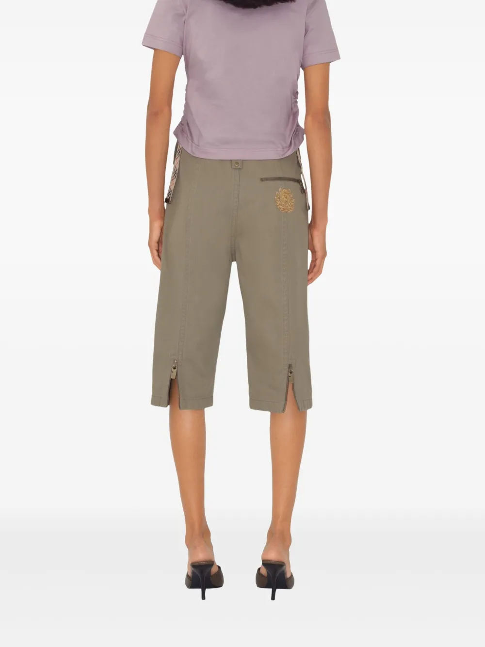 Burberry T-shirt met logo Paars