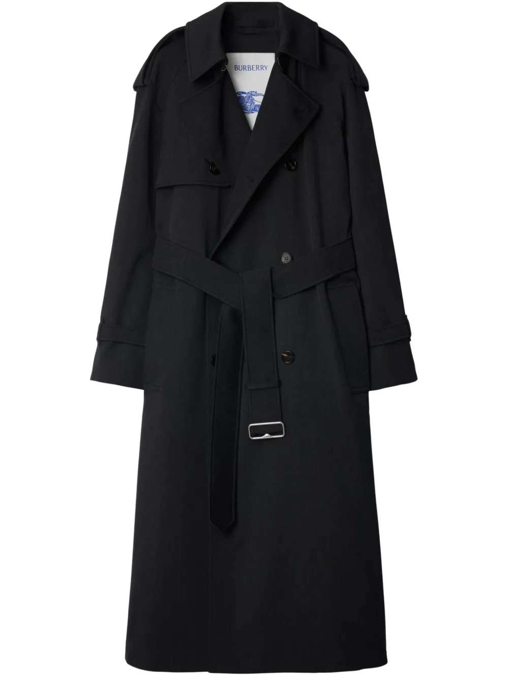 Burberry Wollen trenchcoat Grijs