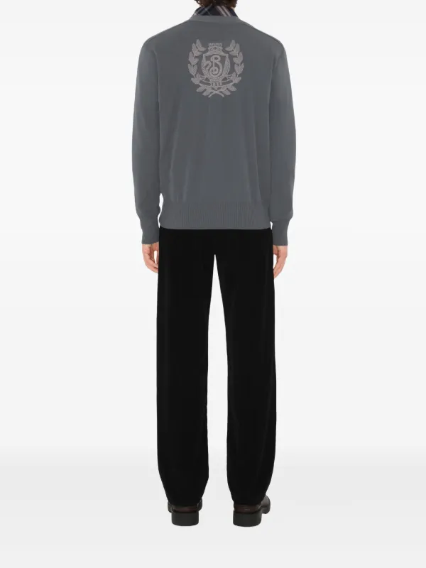 Burberry B Crest カーディガン | グレー | FARFETCH JP
