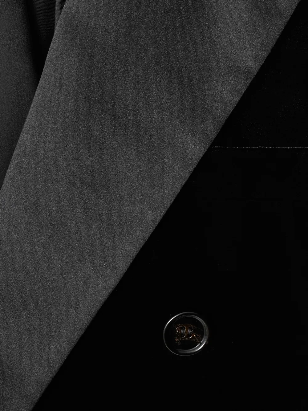 Shop Burberry Velvet Blazer In Black