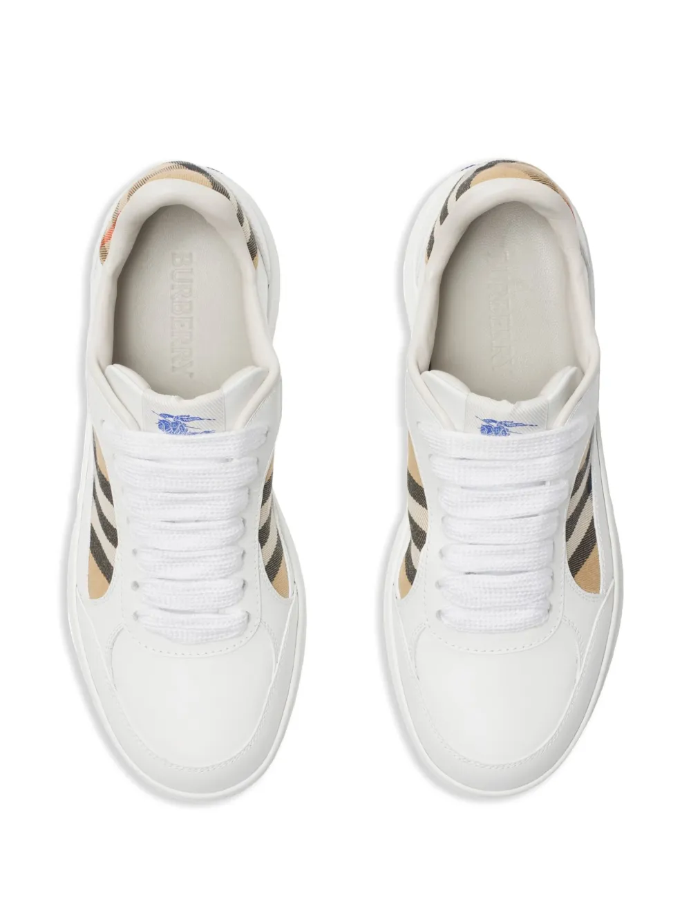 Burberry checked sneakers White