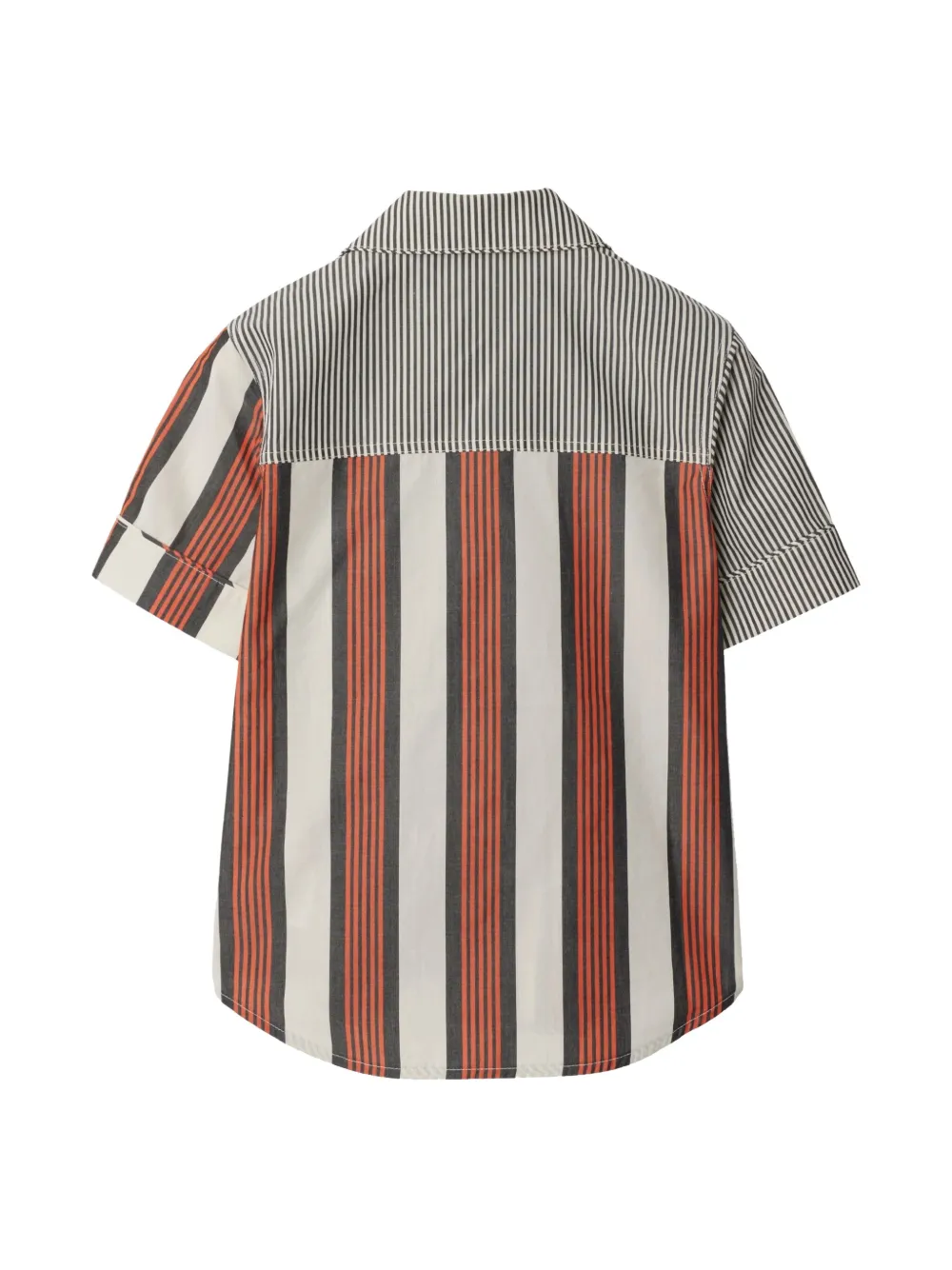 Burberry Kids two-tone striped shirt - Grijs