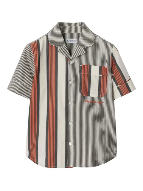 Burberry Kids camisa a rayas