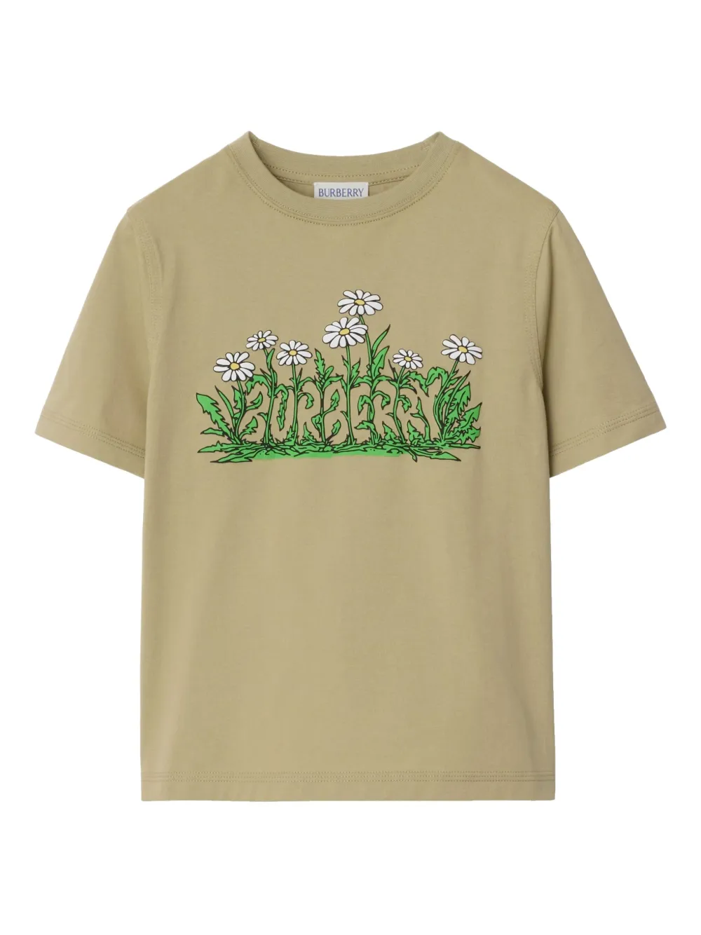 Burberry Kids T-shirt met Daisy-logo Beige